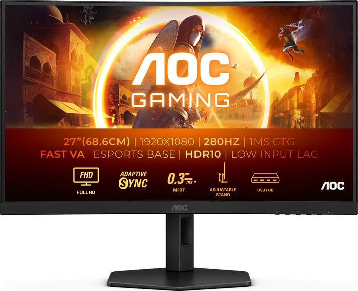 Actual product image AOC C27G4ZXU (1920 x 1080 pixels, 27")