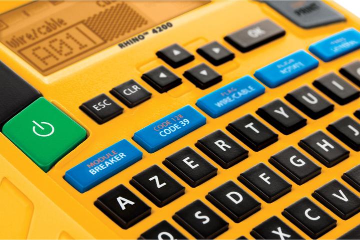 Actual product image Dymo Rhino 4200 Azerty 19mm PB1 FR/BE (180 dpi)