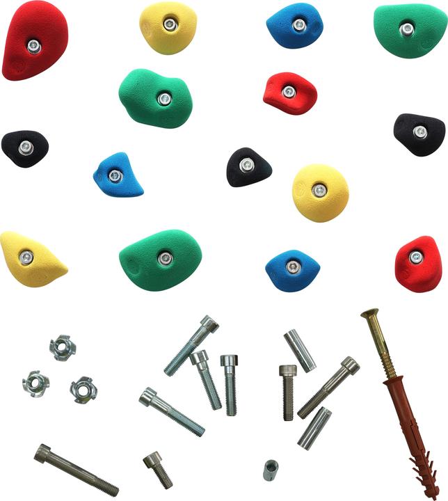 On Top Klettern Climbing Handle Set Medium (Multicoloured)