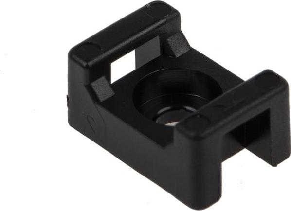 Image du produit Rs Pro Black nylon cable tie clamp,M3 4.8mm (Serre-câbles en plastique, 15 mm, 250 pcs)