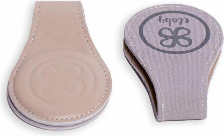 Cloby Leder Magnet Clips er Set Beige
