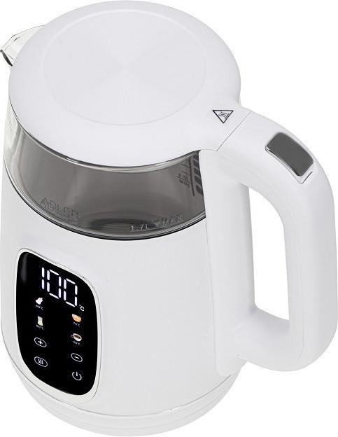 Productafbeelding Adler AD 1305 waterkoker wit/zilver (1.70 l)