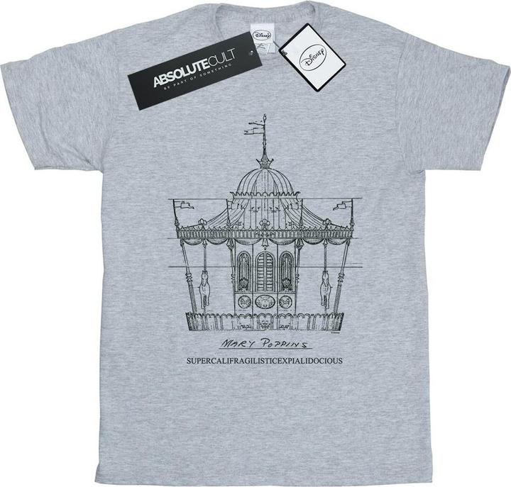 Produktbild Disney Mary Poppins Carousel Sketch TShirt (XXL)