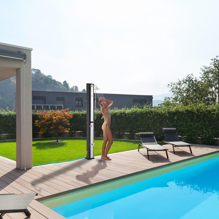Actual product image Arebos Solar shower with hand shower