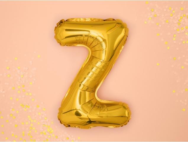 Image du produit Partydeco Lettre ballon "Z" en or (1 x)