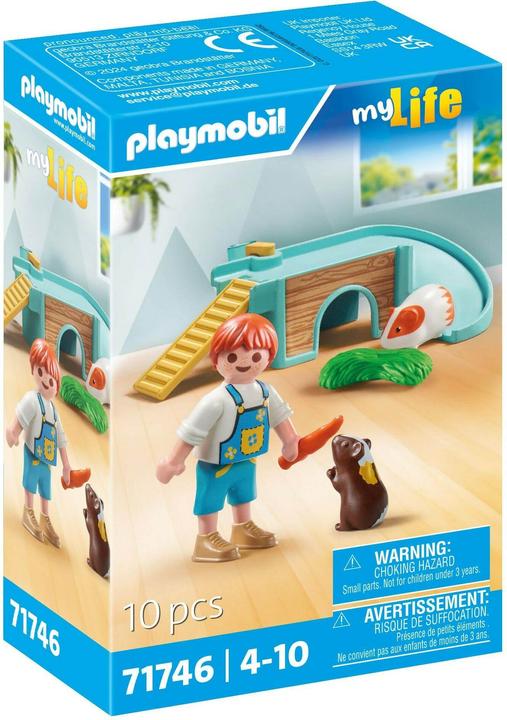 Immagine prodotto Playmobil Ragazzo con porcellino d'India (71746, Playmobil La mia vita)