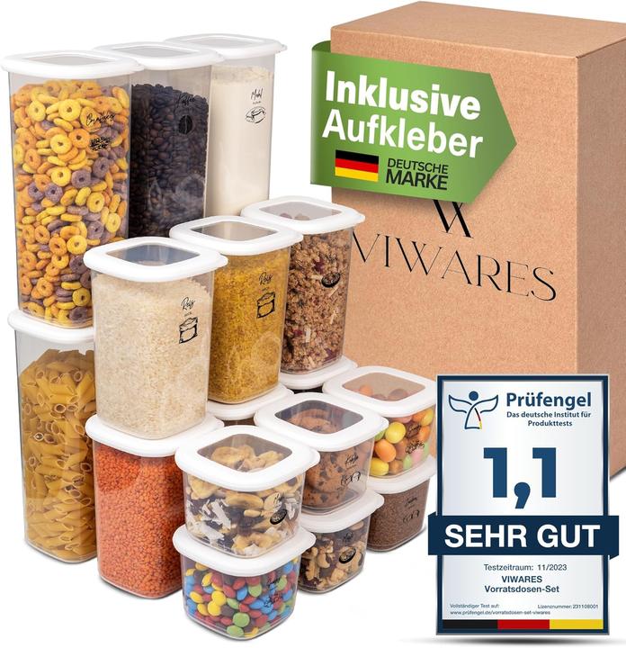 Viwares 18-teiliges Vorratsdosen-Set