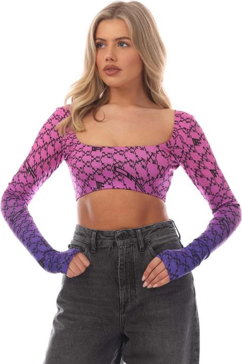 Actual product image Off Womens/Ladies Monogram Long-Sleeved Crop Top (36 D)