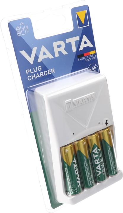 Image du produit Varta Plug Charger (1 pcs, AA, 1600 mAh, Piles rechargeables + chargeur)
