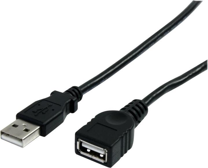 Immagine prodotto StarTech Prolunga USB 2.0 15cm - Cavo di prolunga USB-A da spina a presa - Nero (0.15 m, USB 2.0)