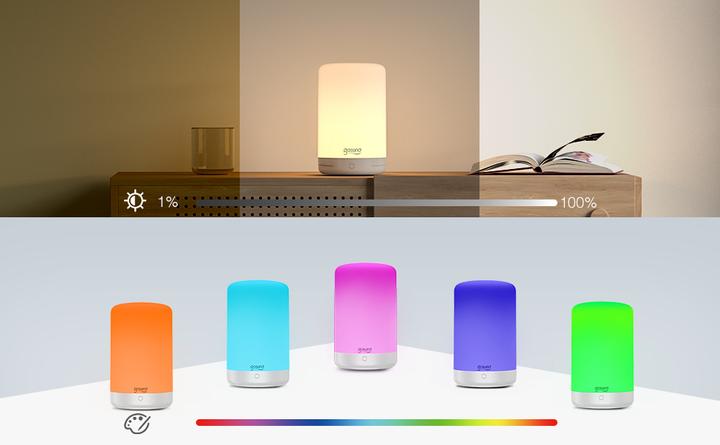Actual product image Nitebird Smart Bedside Lamp