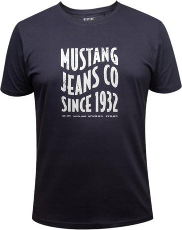 Mustang T-Shirt Lounge Shirt Herren Marineblau