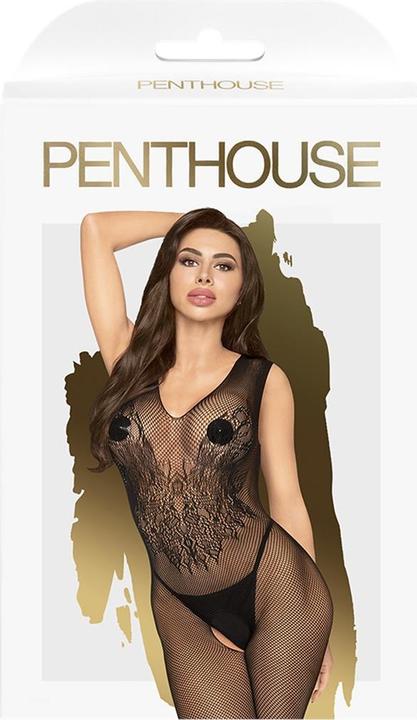 Produktbild Penthouse Lingerie Wild catch - Embroided fishnet bodystocking with open crotch (XL)