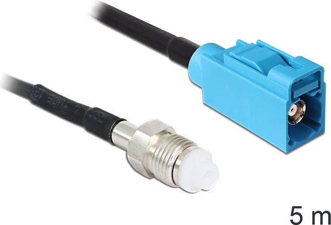 Produktbild Delock HF-Antennenkabel RG-174, 5m (Antennenkabel)