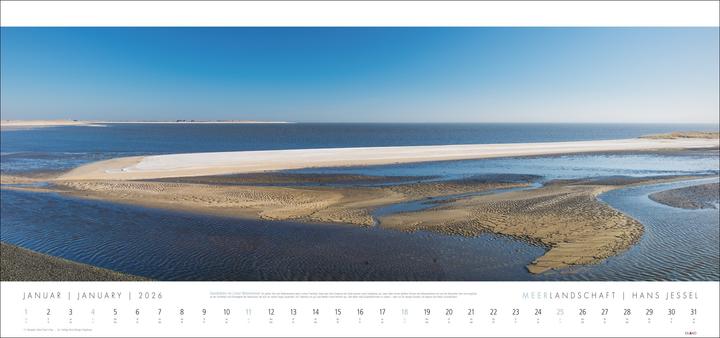 Actual product image Meerlandschaft Kalender 2026 - Hans Jessel (Hardcover, German)