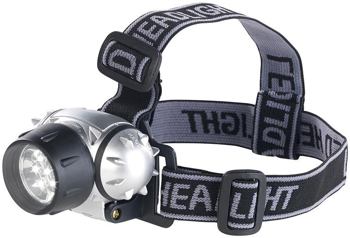 Produktbild Lunartec LED-Stirnlampe mit 7 LEDs und 3 Helligkeitsstufen, 30 Lumen, 0,3 Watt (30 lm)