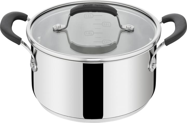 Immagine prodotto Tefal Jamie Oliver by Home Cook Pannenset - 3-Delige - Kookset - RVS (24 cm, Pentola, Acciaio inossidabile)