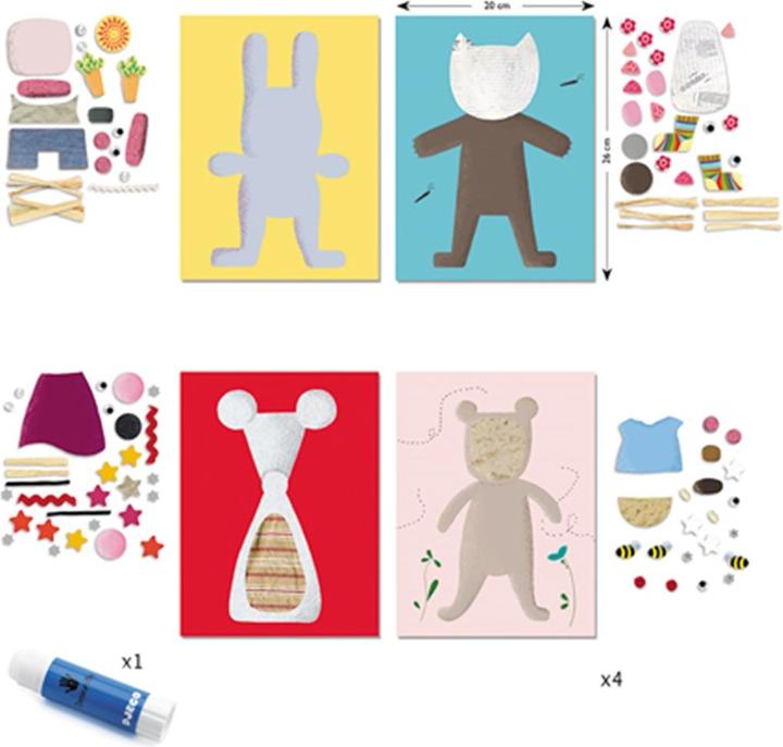 Actual product image Djeco Sticker collage