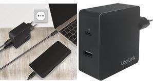 Actual product image LogiLink USB socket adapter (65 W)