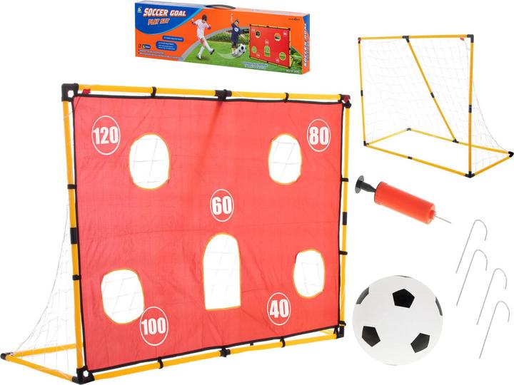 Kik Fussballtor mit Präzisions-Trainingsmatte + Ball