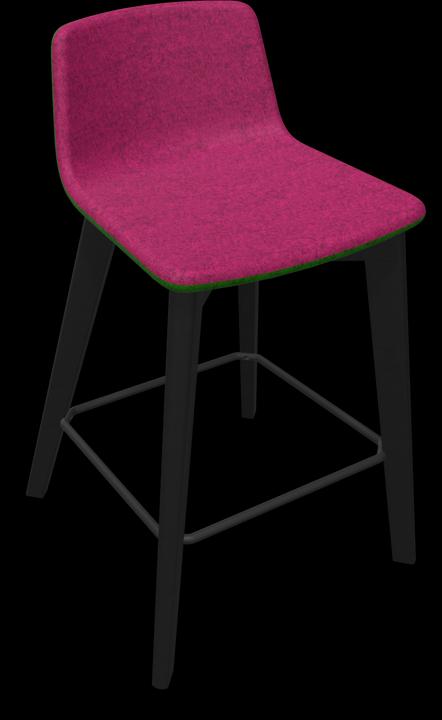 Blackberry melange, green melange, Ash stained black