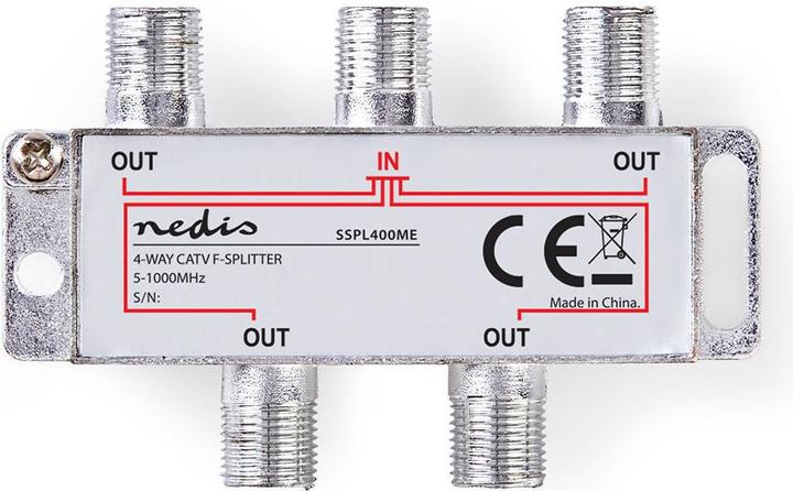 Image du produit Nedis Séparateur CATV type F G Anancia max. 8.0 dB