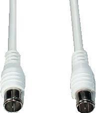 Produktbild E+P FAS 50 5m F F Weiss Koaxialkabel (85 dB, Antennenkabel)