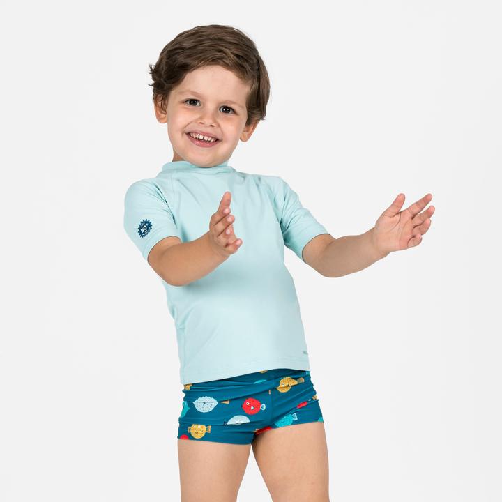 Image du produit Nabaiji Boxer de bain Bébé / Enfant - Titou Plouf bleu marine (74, 75 C)