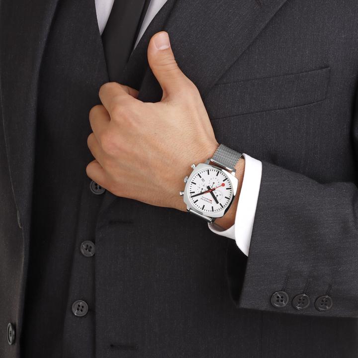 Actual product image Mondaine Grand Cushion (Chronograph, 41 mm)