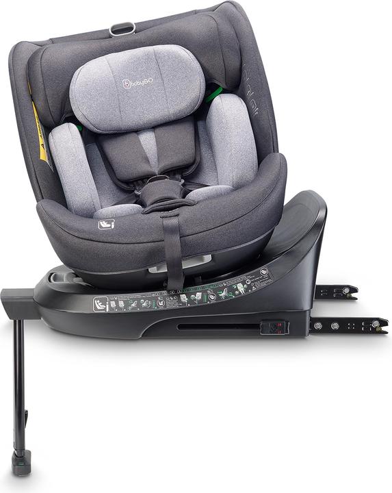 Produktbild BabyGo Kindersitz Move 360 Grey (Reboarder, ECE R129/i-Size Norm)