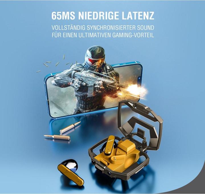 Productafbeelding 4smarts TWS Bluetooth koptelefoon GameBuds (Geen ruisonderdrukking, 24 h, Bedraad)