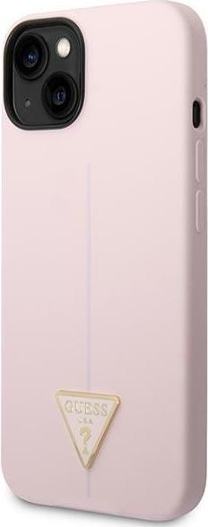 Produktbild Guess GUHCP14SSLTGU iPhone 14 6,1" fioletowy/purple hardcase Silicone Triangle (Apple iPhone 14, Apple iPhone 15, Apple iPhone 13)