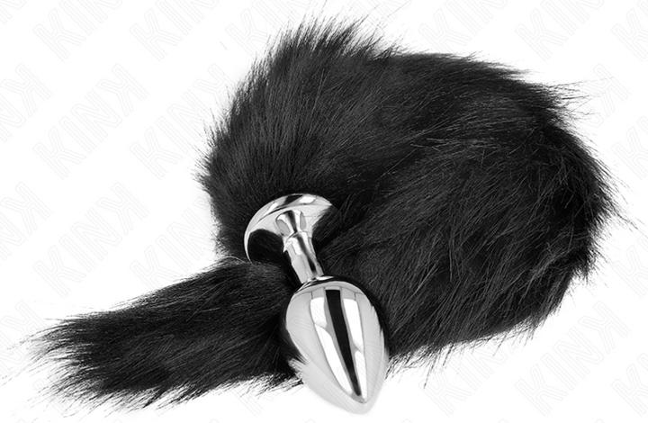 Produktbild Kink Anal Plug Grã–Sse M 8 X 3,5 cm Mit Kunststoffschwanz 40 cm Schwarz