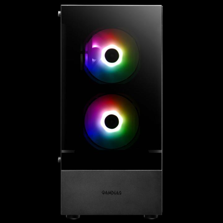 Actual product image Gamdias Boitier Moyen Tour ATX Argus E3 v2 RGB avec panneau vitré (Noir) (ATX)