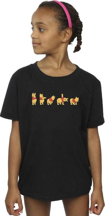 Actual product image Disney Girls Winnie The Pooh Stretching Cotton T-Shirt (140, 146)