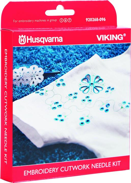 Actual product image Husqvarna Embroidery Cutwork Needle Set