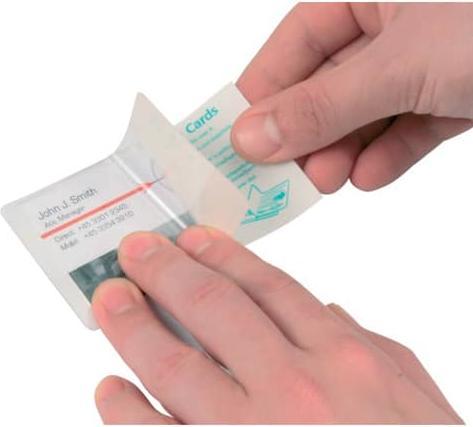 Immagine prodotto Q-Connect Maniche per la laminazione a freddo di carte d'identità (54 x 86 mm, 10 Pezzo/i, 200 µm)