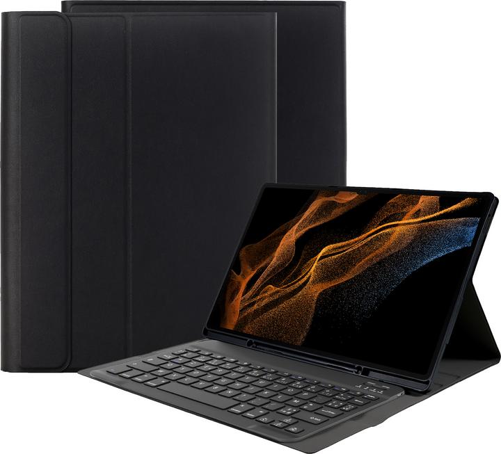 Actual product image Samsung Galaxy Tab S8 Ultra hoes met toetsenbord - QWERTZ toetsenbord Zwart (DE, Galaxy Tab S8 Ultra)