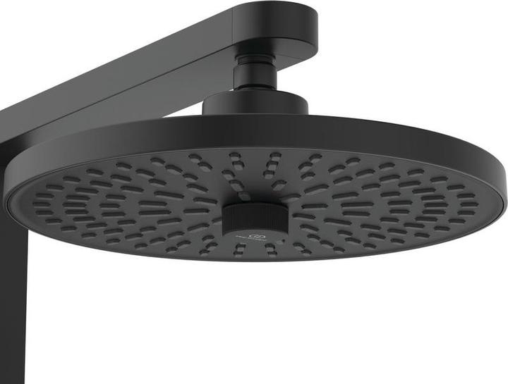 Produktbild Ideal Standard Duschsystem Alu+: Ceraflow Brausearmatur 2 Ablagen, 2F-Handbrause, 2F-Kopfbrause