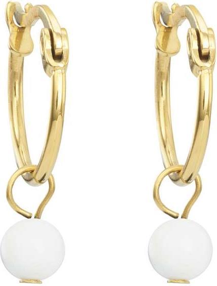 Produktbild Bijouteria Creolen (PVD Beschichtung (goldfarbig), Chirurgenstahl 316L, Jade)