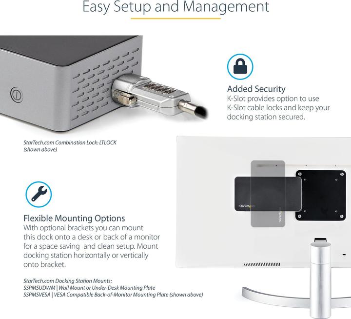 Actual product image StarTech DK31C4DPPDUE (USB-C, 14 Ports)
