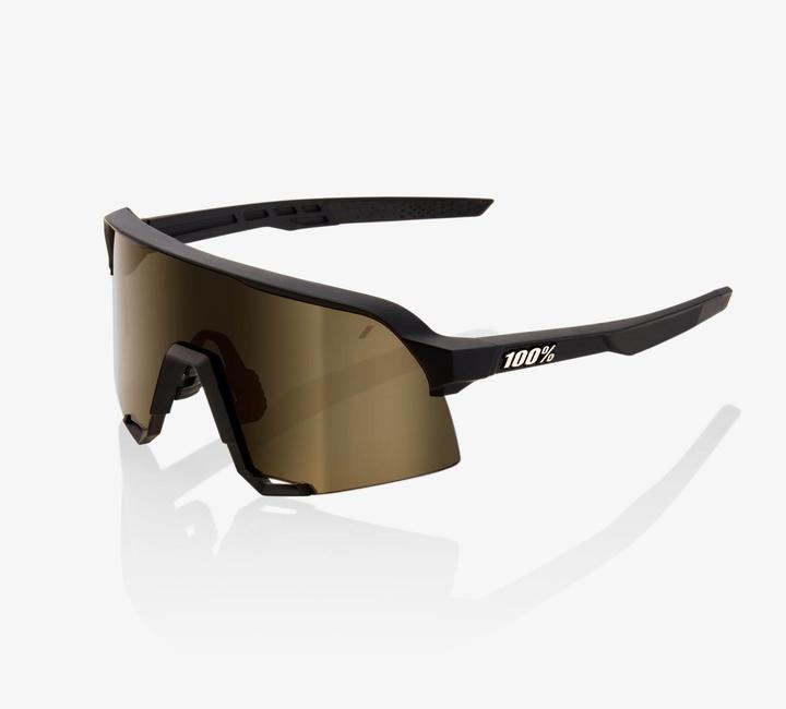 Actual product image 100% S3 Glasses Soft Tact Black (Black, Gold)