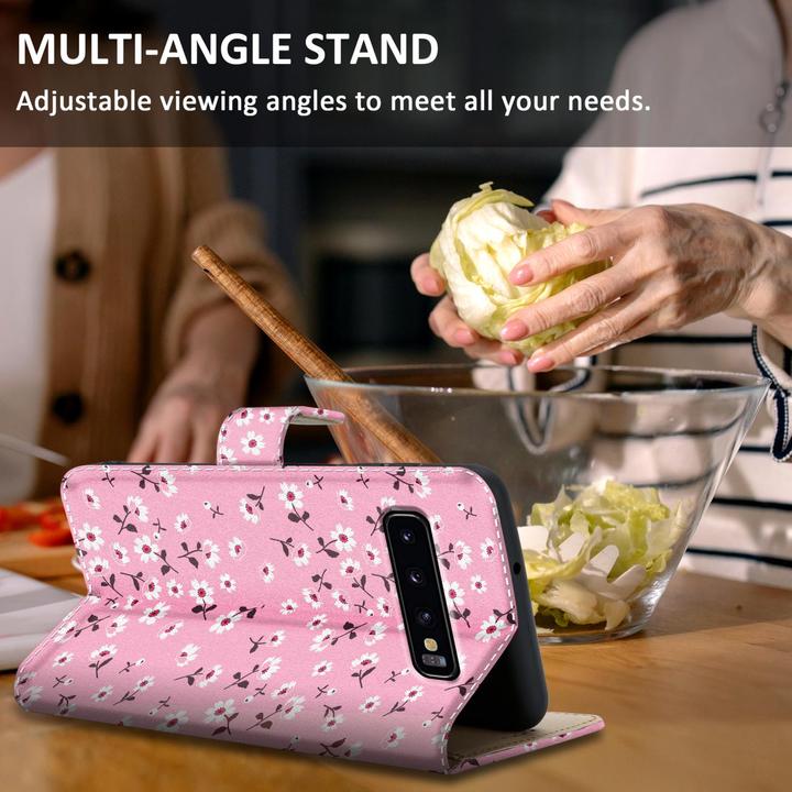 Actual product image Cadorabo Book cover with print (Samsung Galaxy S10+)