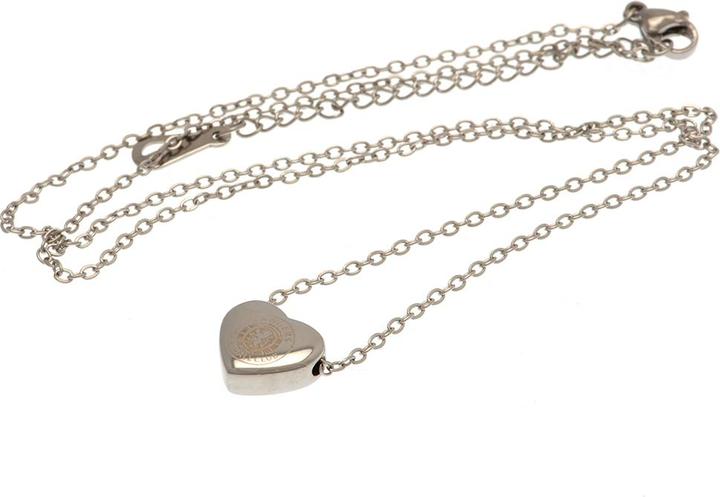 Actual product image Rangers FC Stainless Steel Heart Necklace (100% synthetic material)