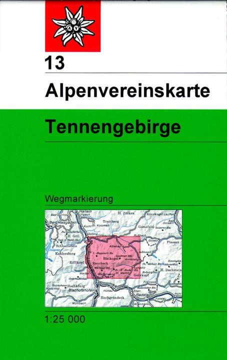 Actual product image Alpine Club Maps.13 Tennengebirge