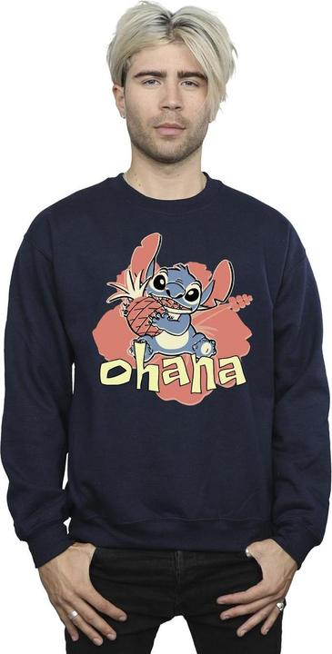 Actual product image Disney Mens Lilo And Stitch Ohana Pineapple Sweatshirt (L)