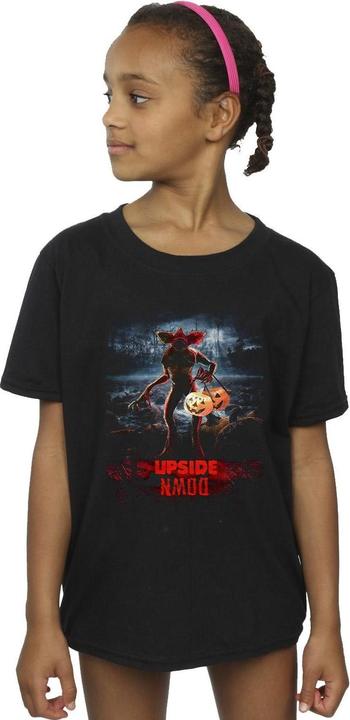 Produktbild Netflix Stranger Things Pumpkin Upside Down TShirt Mädchen (152, 158)