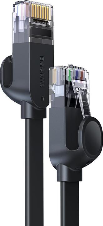 Immagine prodotto Baseus Alta velocità Sei tipi di cavo di rete RJ45 Gigabit (cavo piatto)15m Nero (UTP, CAT6, 15 m)