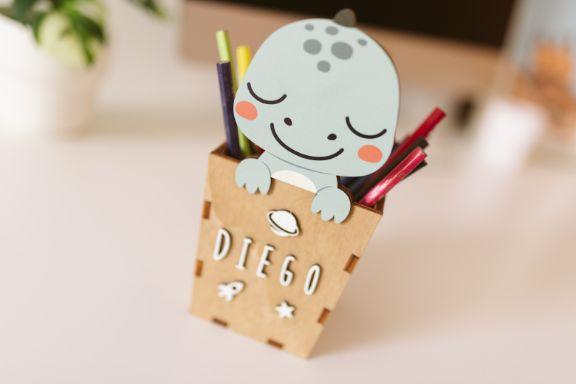 Actual product image Vintiun Bleistifthalter Dino