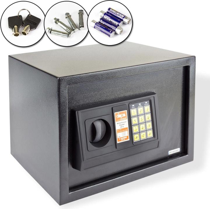 Immagine prodotto Dema Cassaforte per mobili / Cassaforte a muro digitale 35x27x25 cm (22 l)